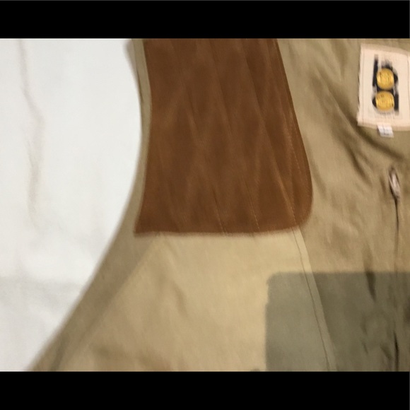 Vintage Bob Allen Brown Hunting Shooting Vest Mens Large USA Made Skeet Trap - Picture 3 of 5